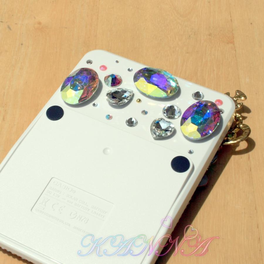 極上！高級ビジューとスワロとティアラの宝石盛り♪ライトピンクデコ電卓 by Kanna |  | 05