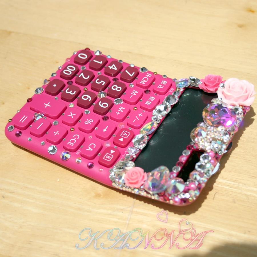 極上！高級ビジューとスワロの宝石盛り♪ミックスベリー デコ電卓 by Kanna |  | 02