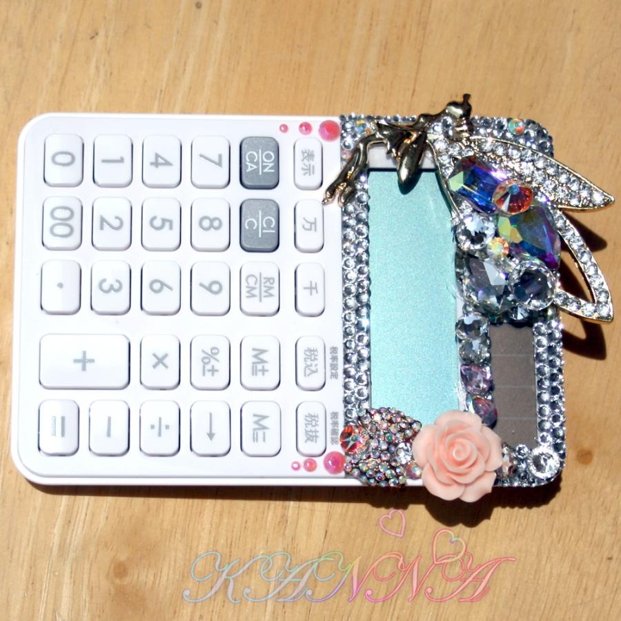 ティンカーベルビジュー盛り♪手のひらサイズの卓上デコ電卓 ホワイト by Kanna |  | 03