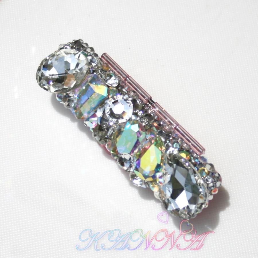 極上ガラスビジューの印鑑ケース宝石盛りデコ　大粒スワロ付 by Kanna | 