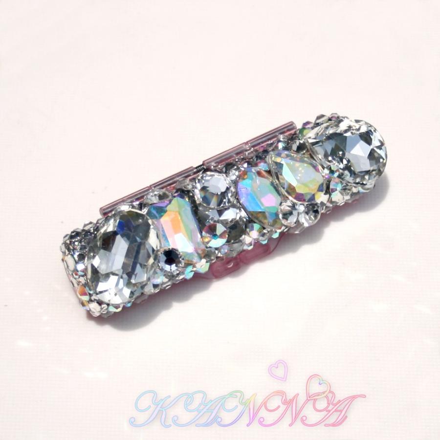 極上ガラスビジューの印鑑ケース宝石盛りデコ　大粒スワロ付 by Kanna |  | 01