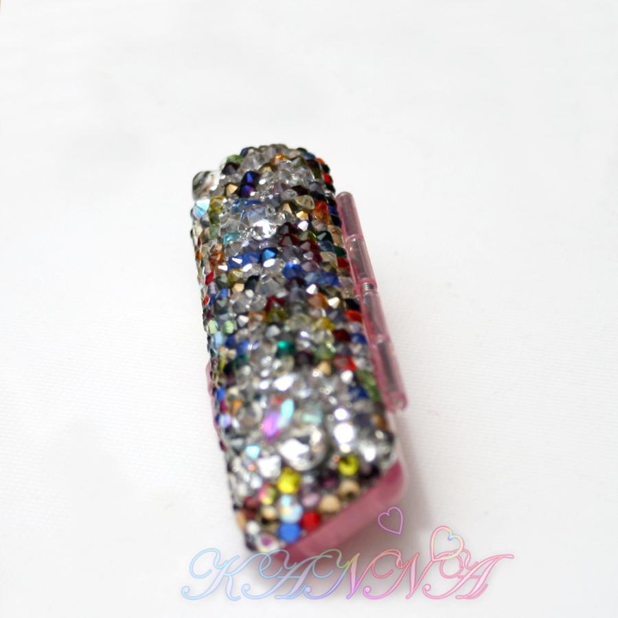 A級ガラスカラフルストーンとのデコ印鑑ケース by Kanna |  | 04