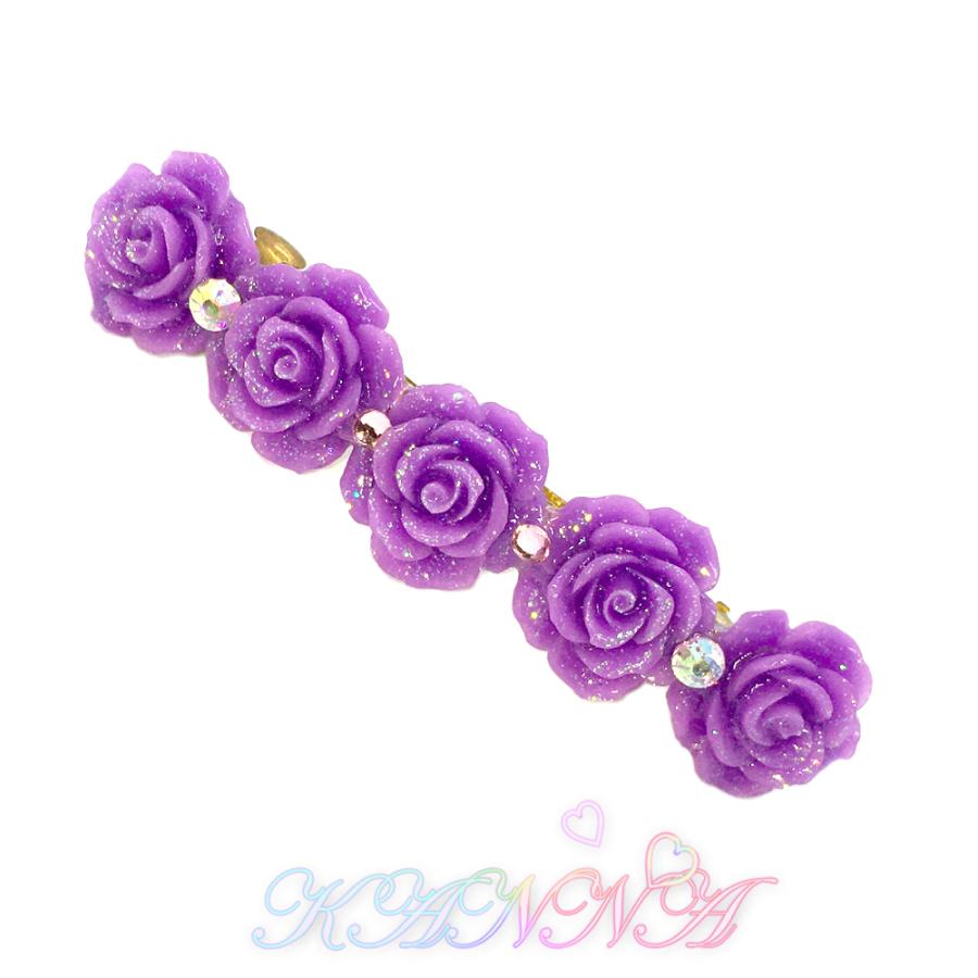 お花のバレッタ 3カラー レジン製 by Kanna |  | 10