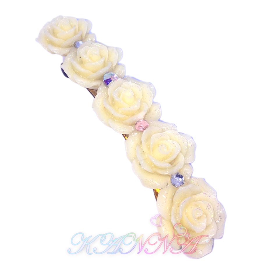 お花のバレッタ 3カラー レジン製 by Kanna |  | 03