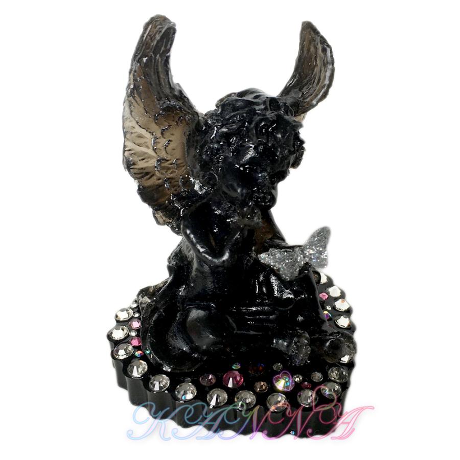 悪魔？いいえ天使です？レジン製 ブラックエンジェルと蝶のインテリア  by Kanna |  | 03