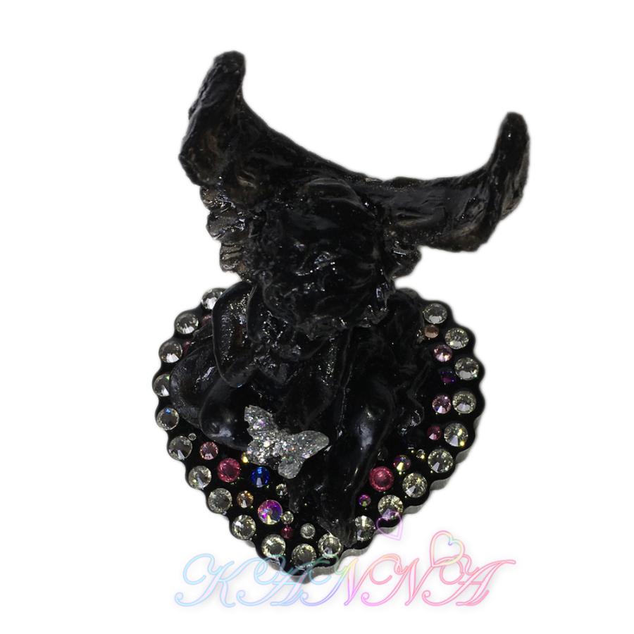 悪魔？いいえ天使です？レジン製 ブラックエンジェルと蝶のインテリア  by Kanna |  | 06