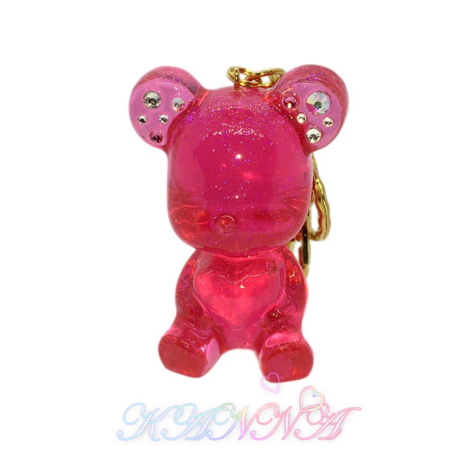 キラキラ 立体 クリスタル ベア バッグチャーム  by Kanna |  | 01