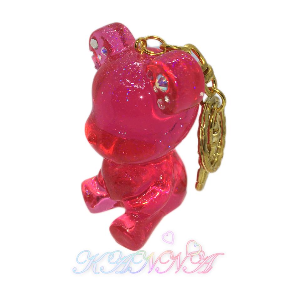 キラキラ 立体 クリスタル ベア バッグチャーム  by Kanna |  | 02