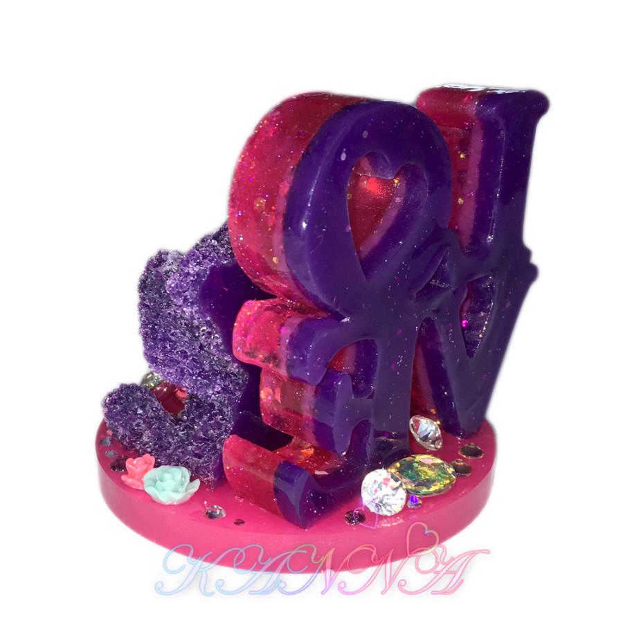 可愛い♪目隠しベアの姫盛りメルヘンインテリア ピンク×パープル  by Kanna |  | 03