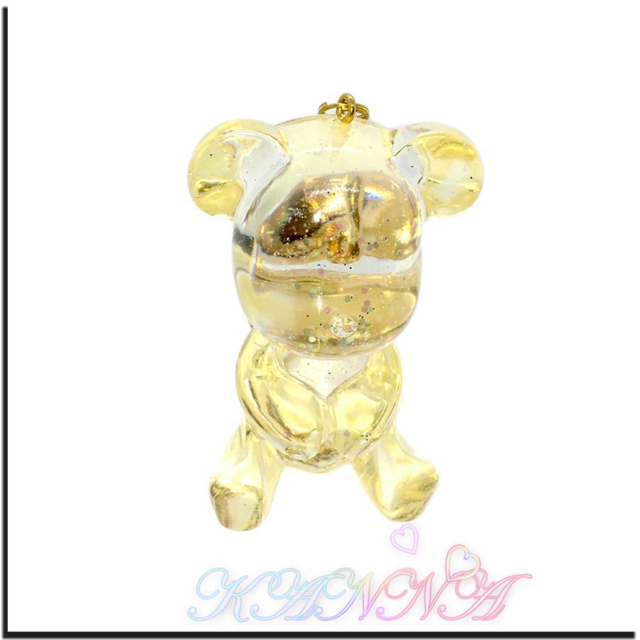 キラキラ 半立体 クリスタル ベア バッグチャーム キーホルダー  by Kanna |  | 01