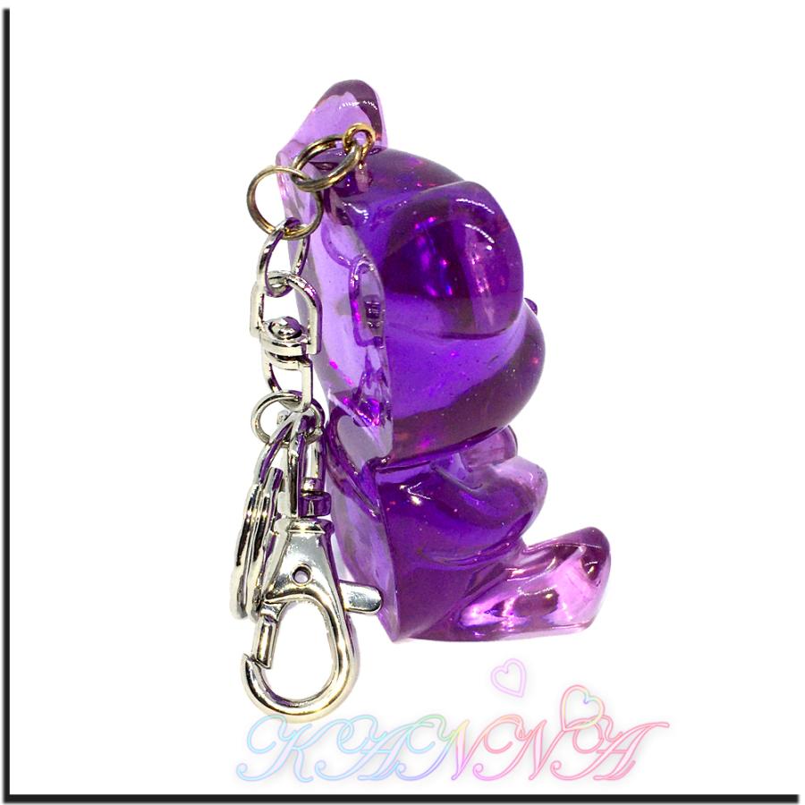 キラキラ 半立体 クリスタル ベア バッグチャーム キーホルダー  by Kanna |  | 12