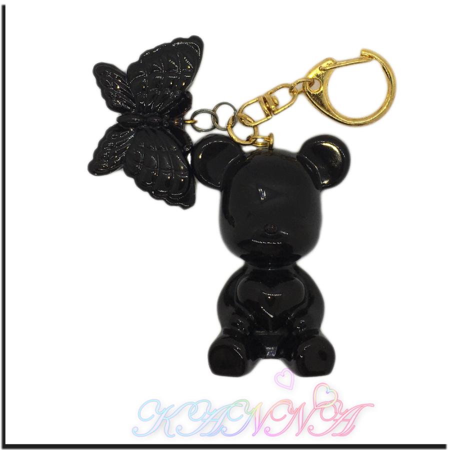 キラキラ 半立体 クリスタル ベア バッグチャーム キーホルダー  by Kanna |  | 17