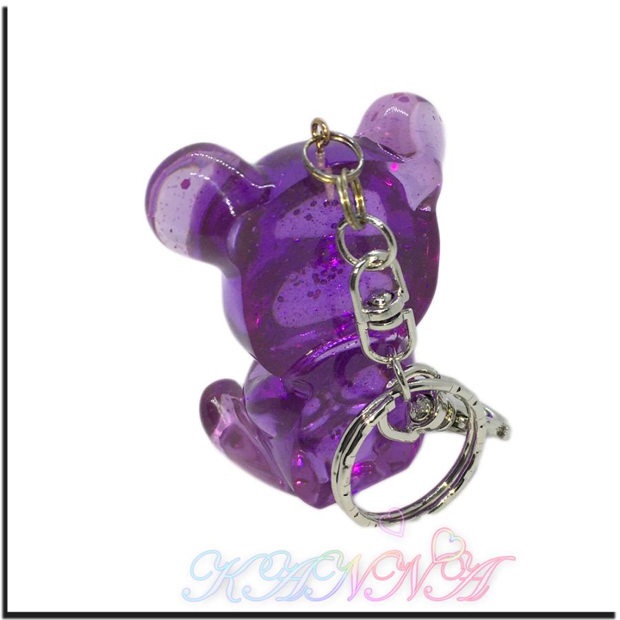 キラキラ 半立体 クリスタル ベア バッグチャーム キーホルダー  by Kanna |  | 20