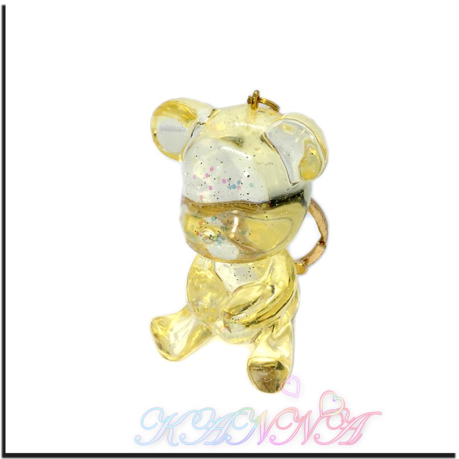 キラキラ 半立体 クリスタル ベア バッグチャーム キーホルダー  by Kanna |  | 04