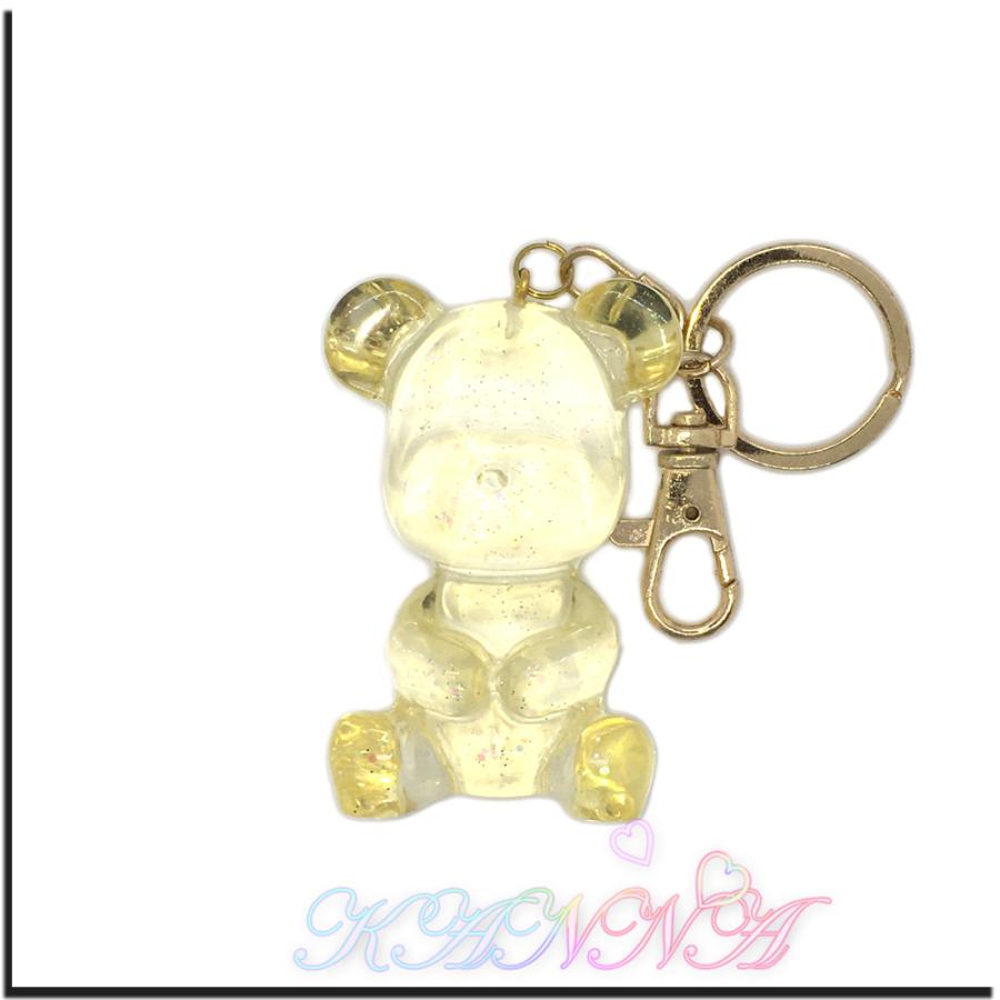 キラキラ 半立体 クリスタル ベア バッグチャーム キーホルダー  by Kanna |  | 05