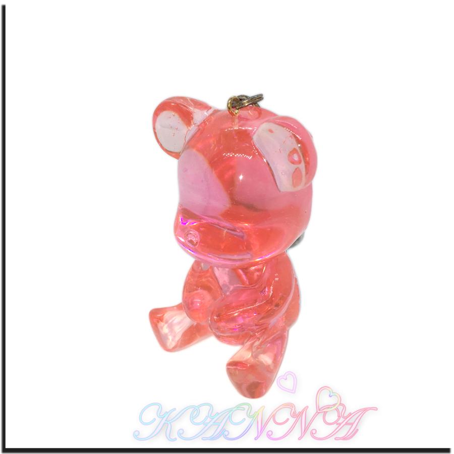 キラキラ 半立体 クリスタル ベア バッグチャーム キーホルダー  by Kanna |  | 07