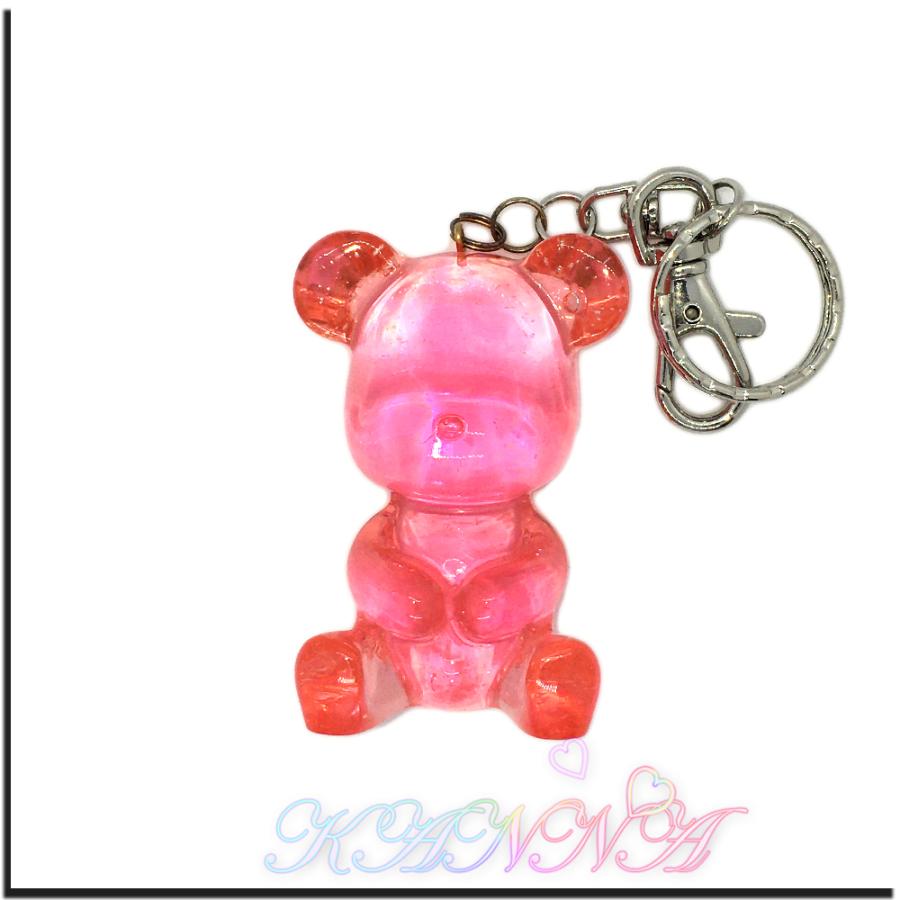 キラキラ 半立体 クリスタル ベア バッグチャーム キーホルダー  by Kanna |  | 09