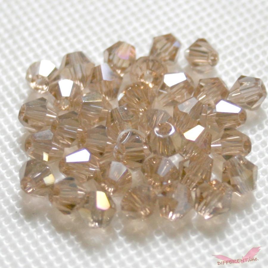 クリスタルAB ソロバンビーズ 4mm 1点から選べるカラー : different