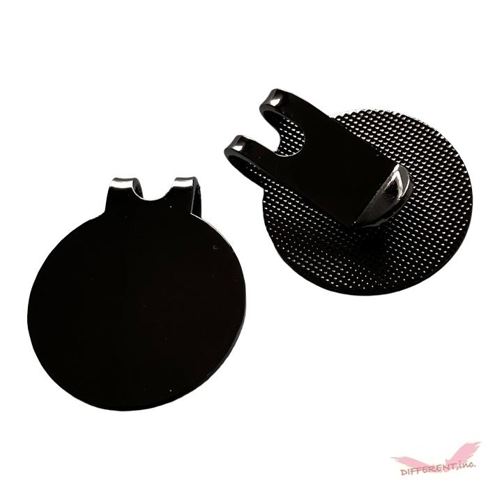 BLACK ゴルフマーカー フチ有りとフチなし 黒鍍金のマーカーとハットクリップセット |  | 05