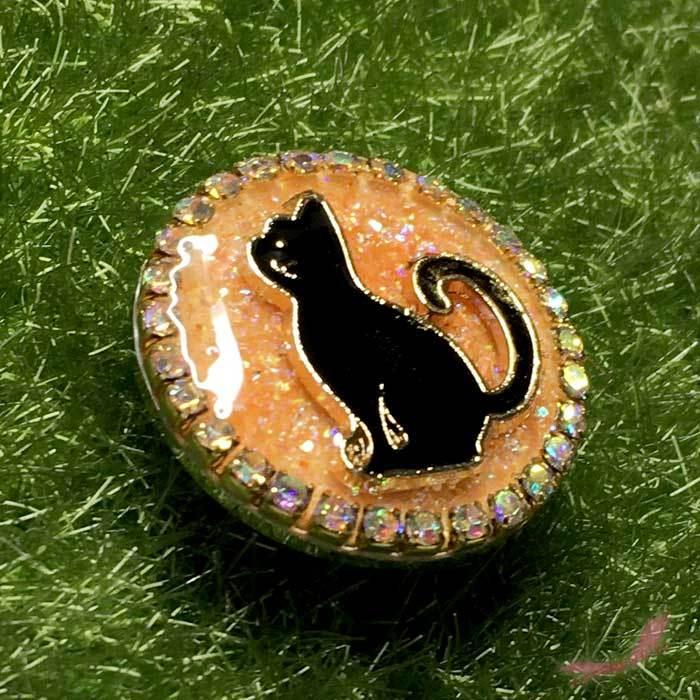 お上品にお座りしている ネコ ゴルフマーカー ハットクリップセット |  | 01