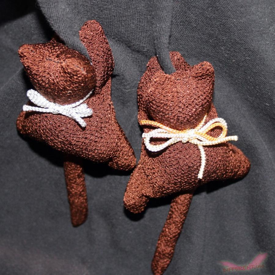 猫 クリップ つるし雛 かわいい 茶 |  | 03