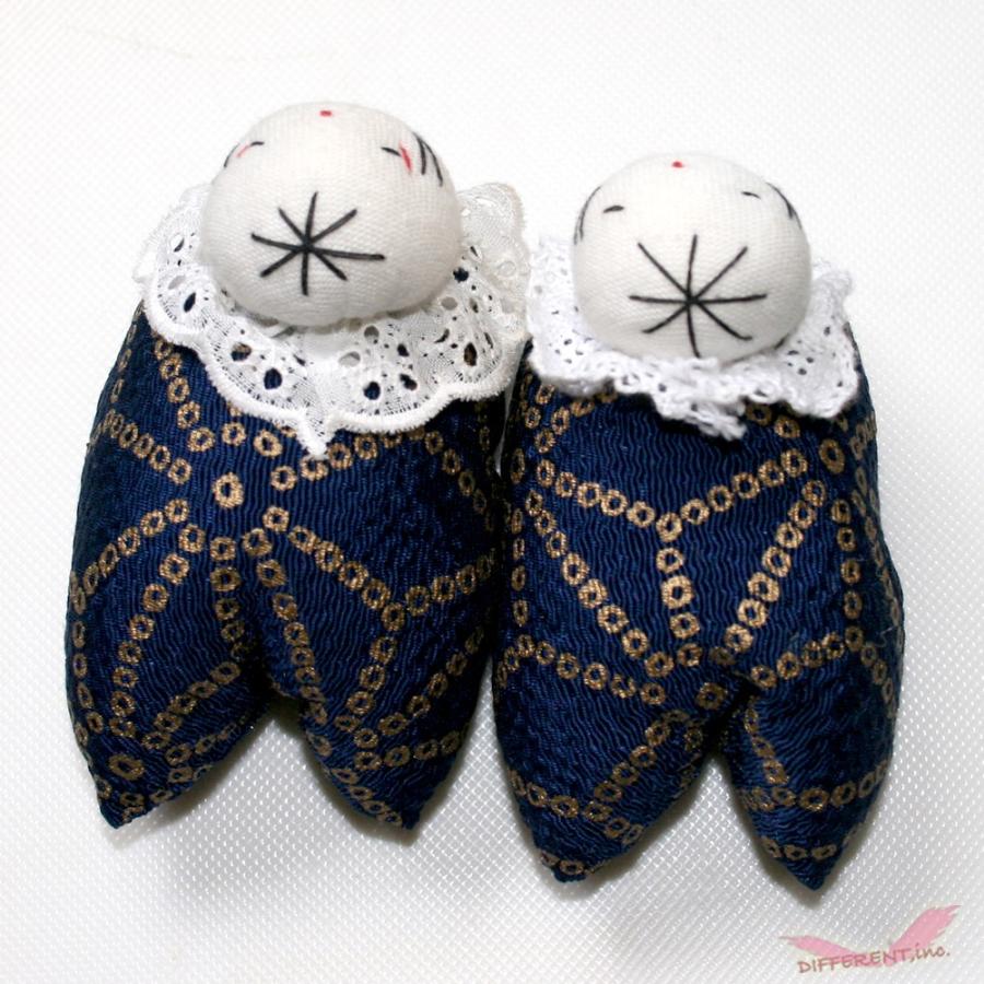 稚児クリップ つるし雛 かわいい童 麻の葉 紺 |  | 02