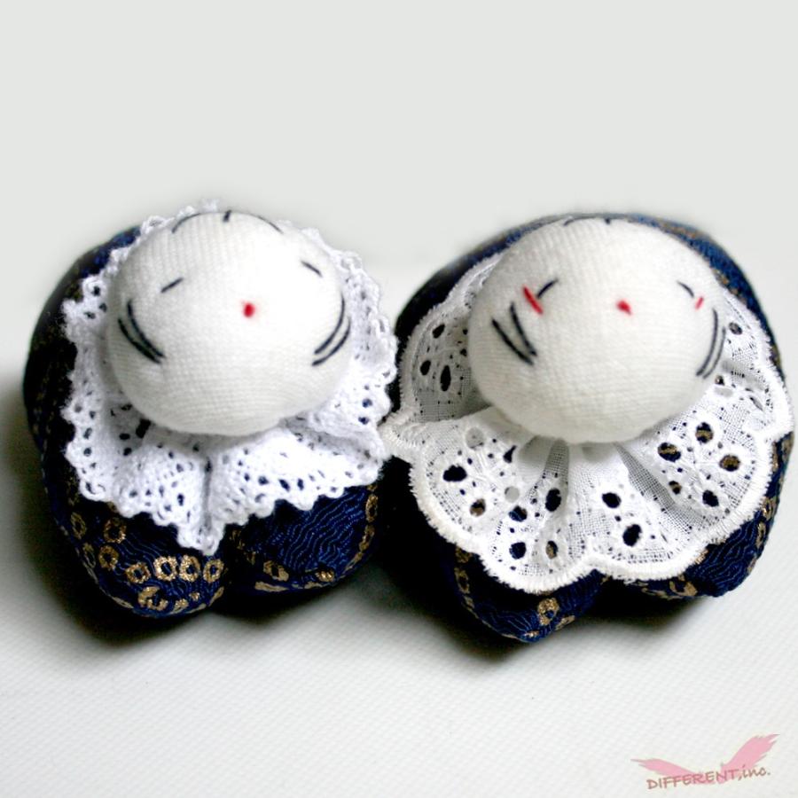 稚児クリップ つるし雛 かわいい童 麻の葉 紺 |  | 03