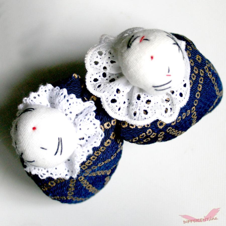 稚児クリップ つるし雛 かわいい童 麻の葉 紺 |  | 05