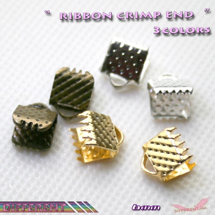 エンドパーツ 6mm  紐留め ワニ口クリップ 2個 3colors |  | 01