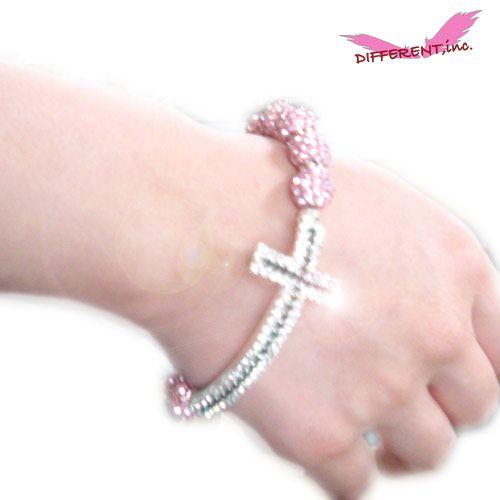 【在庫処分】Cross Beads Emerald Green&Crystal Silver キラキラ合金エメラルドグリーン＆クリスタルクロス ビーズ |  | 02