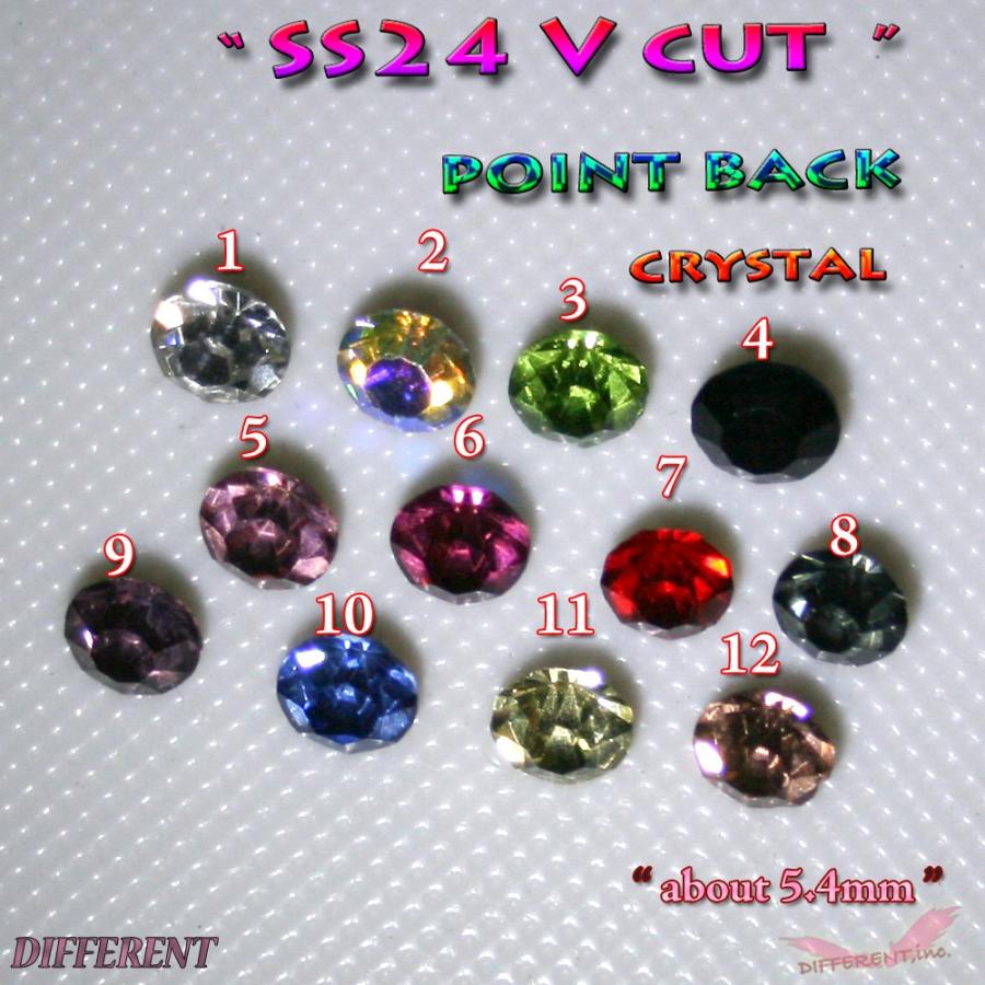 SS24 Crystal  Vカットストーン 6粒 約5.4mm前後 |  | 01