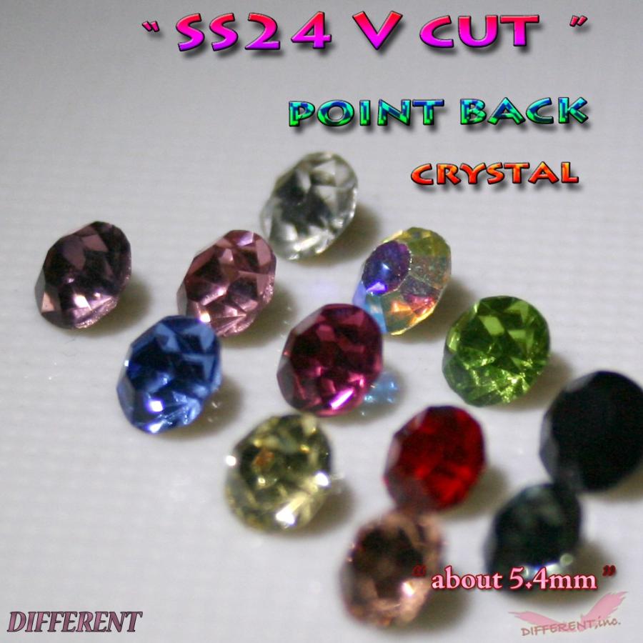 SS24 Crystal  Vカットストーン 6粒 約5.4mm前後｜different｜05