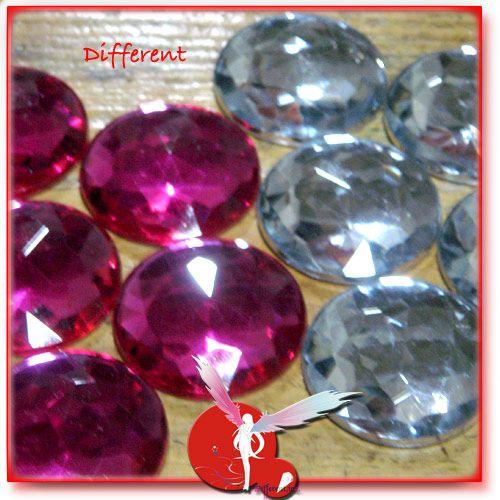 【アウトレット】デコパーツ 高品質丸形多面体ストーン 2Color 27mm 5個 |  | 01