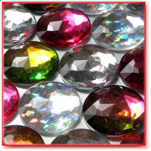 【在庫処分】 高品質丸形多面体ストーン 新色2Color 27mm 5個 |  | 01