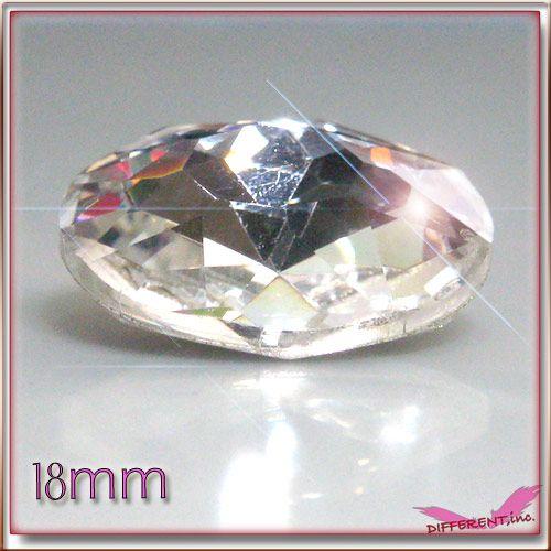 盛りデコに Crystal Round Diamond Cut 18mm ラウンドダイヤカット |  | 01