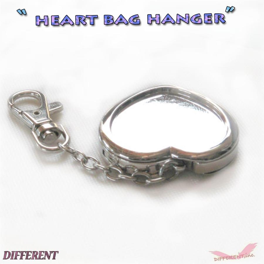 デコ素材 バッグハンガー ハートタイプ  チェーン＆ナスカン アーム収納タイプ |  | 03