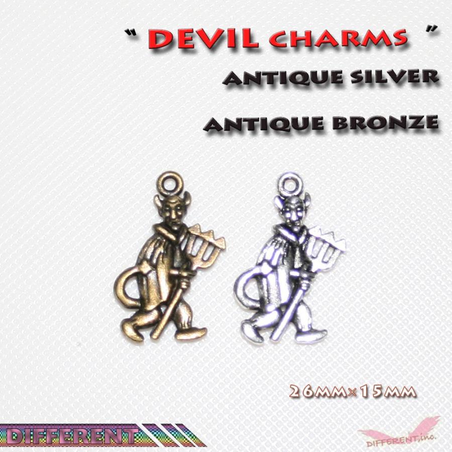 悪魔 DEVIL チャーム アクセサリーパーツ 2colors | 