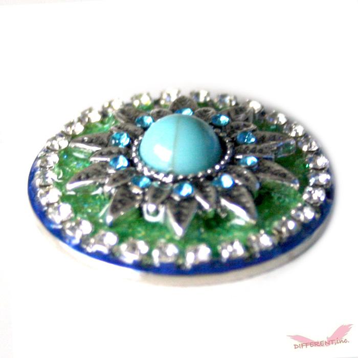 フェイクターコイズフラワー ゴルフマーカーとハットクリップセット |  | 03