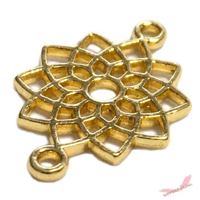 フラワー ジオメトリック デザイン ゴールド コネクター |  | 03