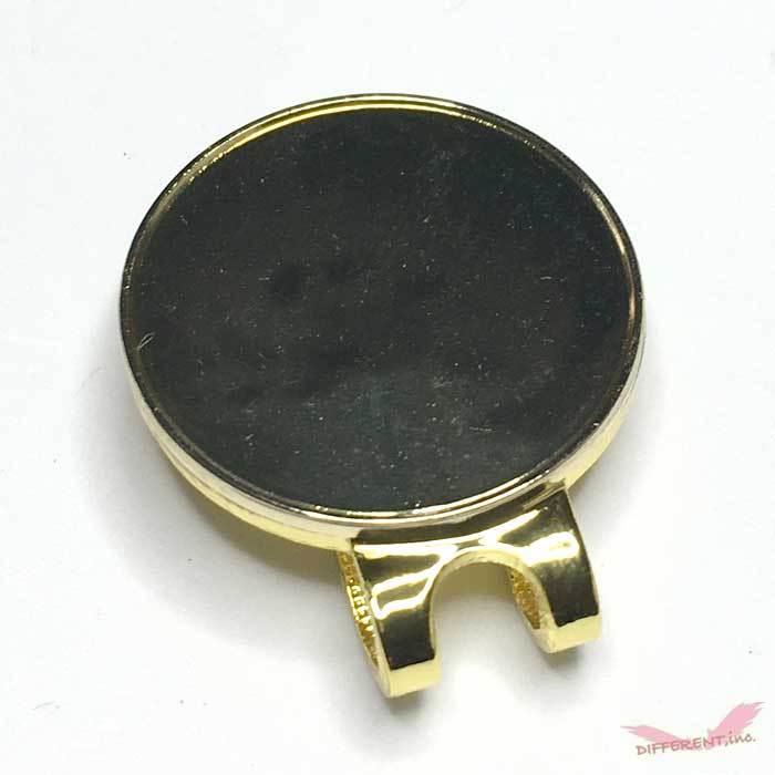 Gold ゴルフマーカー フチ有りとフチなし 黄金のマーカーとハットクリップセット |  | 01
