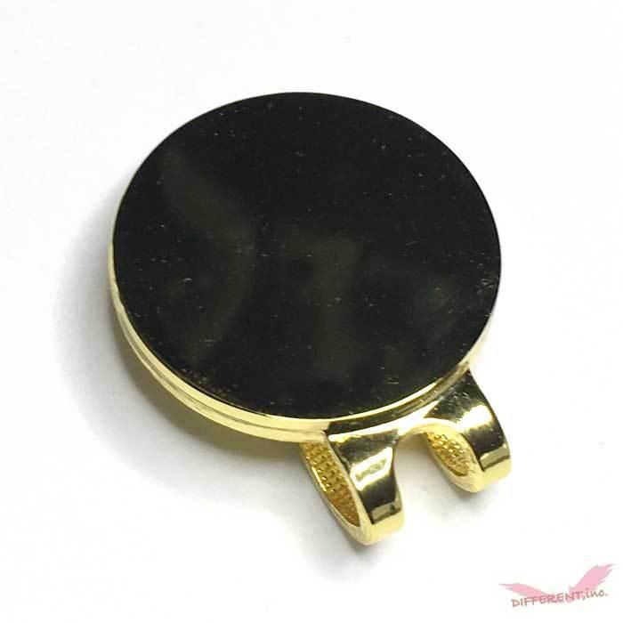 Gold ゴルフマーカー フチ有りとフチなし 黄金のマーカーとハットクリップセット |  | 02