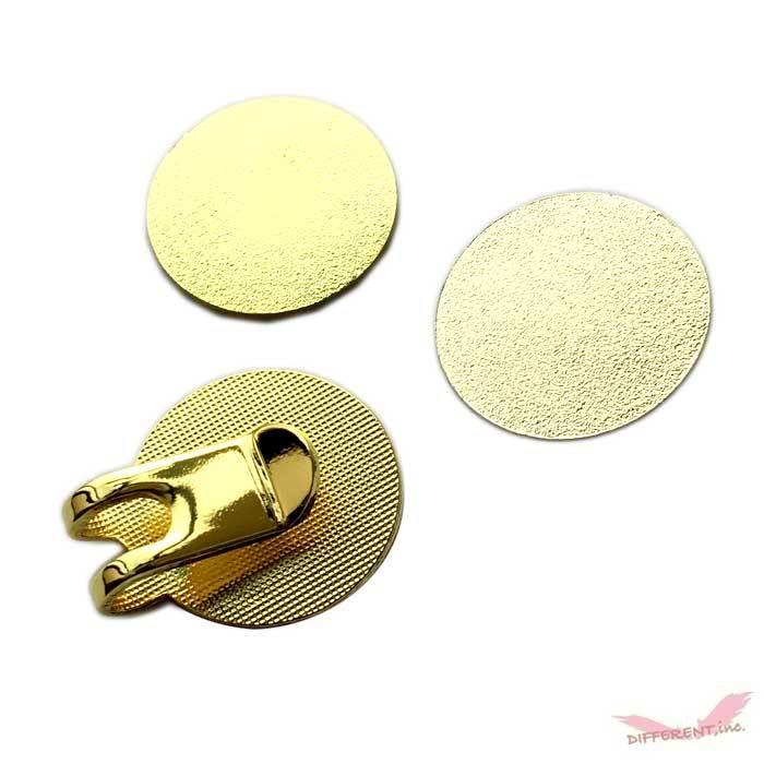 Gold ゴルフマーカー フチ有りとフチなし 黄金のマーカーとハットクリップセット |  | 04