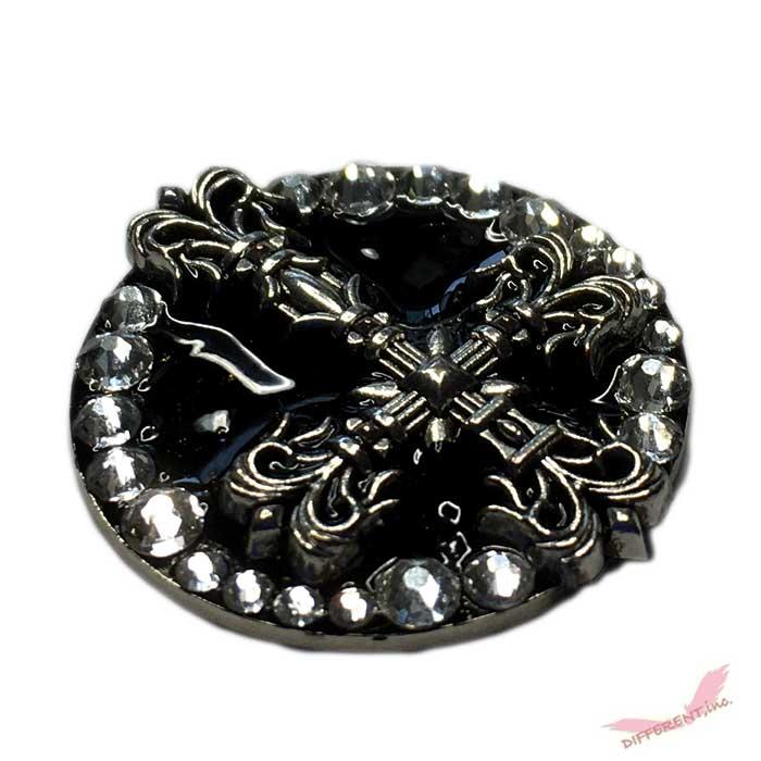 ゴシック クロス ラインストーンデコ ゴルフマーカー クリップセット |  | 05