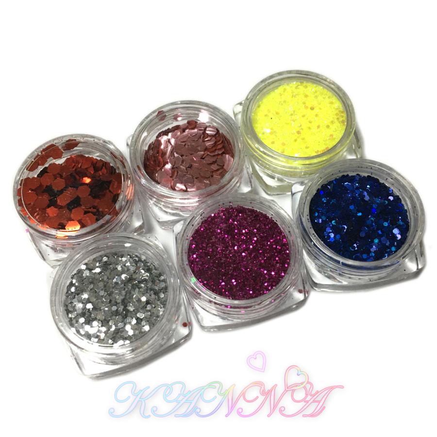 ・グリッター・ラメセット バタフライ型 ホログラム ケース入り by Kanna |  | 02