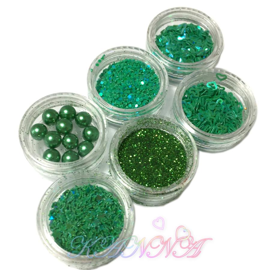 ・グリッター・ラメセット バタフライ型 ホログラム ケース入り by Kanna |  | 04