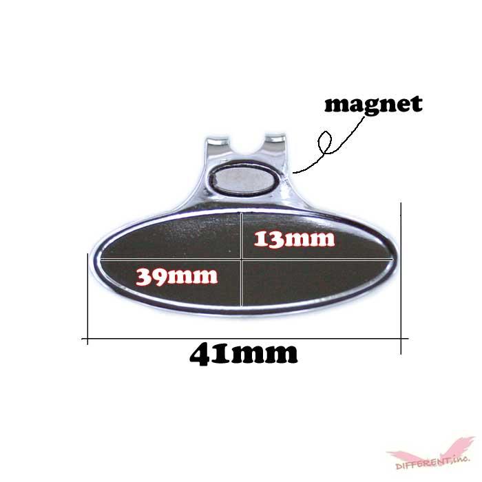 レジンデコができる ゴルフマーカーハットクリップ オーバル型 マグネット付 |  | 01