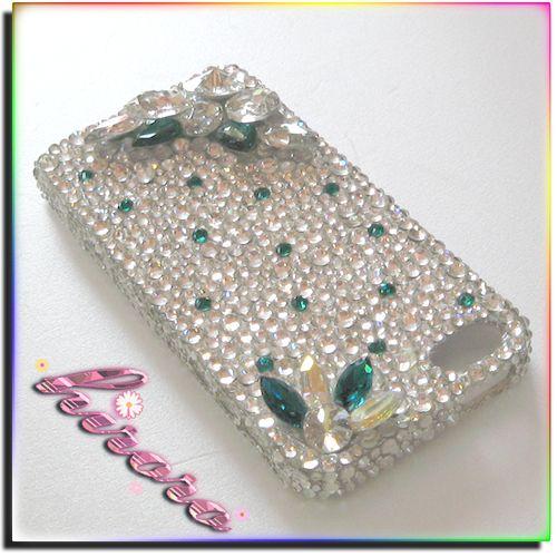 iPhone5/5sケース スワロフスキーとビジュー ストラップ穴有り |  | 05