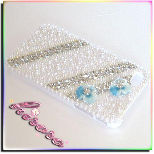 iPhone4/4sケース スワロ&パール フラワー A |  | 02