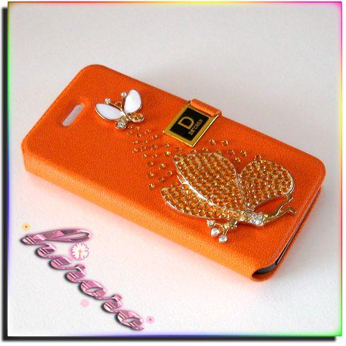 iPhone5/5sケース スワロフスキー 革製手帳型ケース no.1 |  | 01