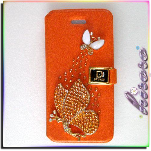 iPhone5/5sケース スワロフスキー 革製手帳型ケース no.1 |  | 03